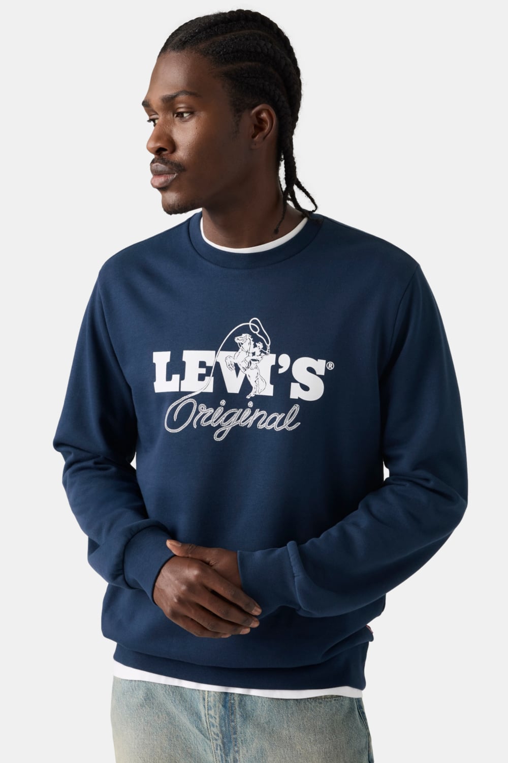 POLERÓN HOMBRE STANDARD GRAPHIC CREW AZUL LEVIS 38423-0164 - 3