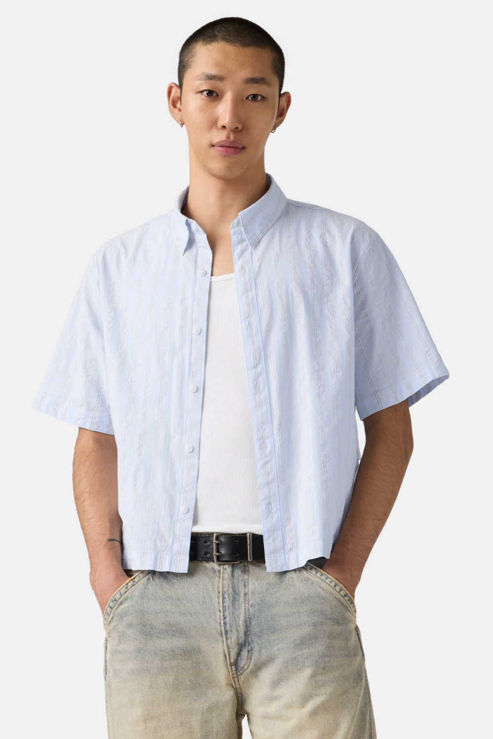 CAMISA HOMBRE SS LAMA CROP SHIRT CELESTE LEVIS 005GH-0001 - 1