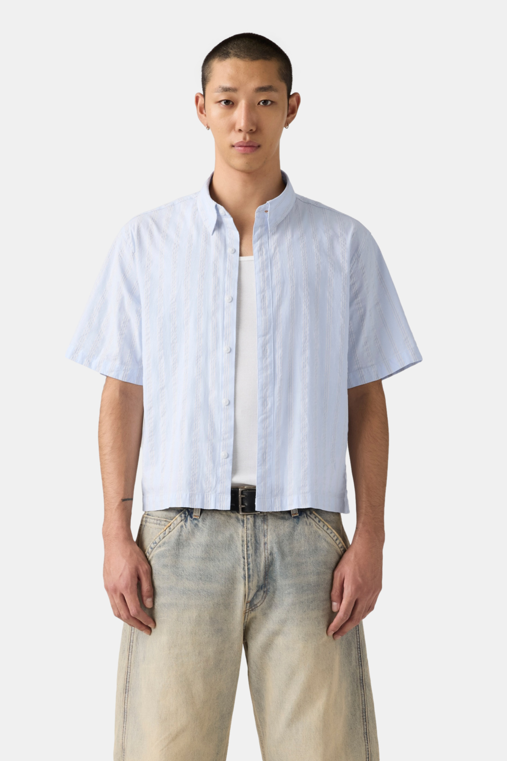 CAMISA HOMBRE SS LAMA CROP SHIRT CELESTE LEVIS 005GH-0001 - 3