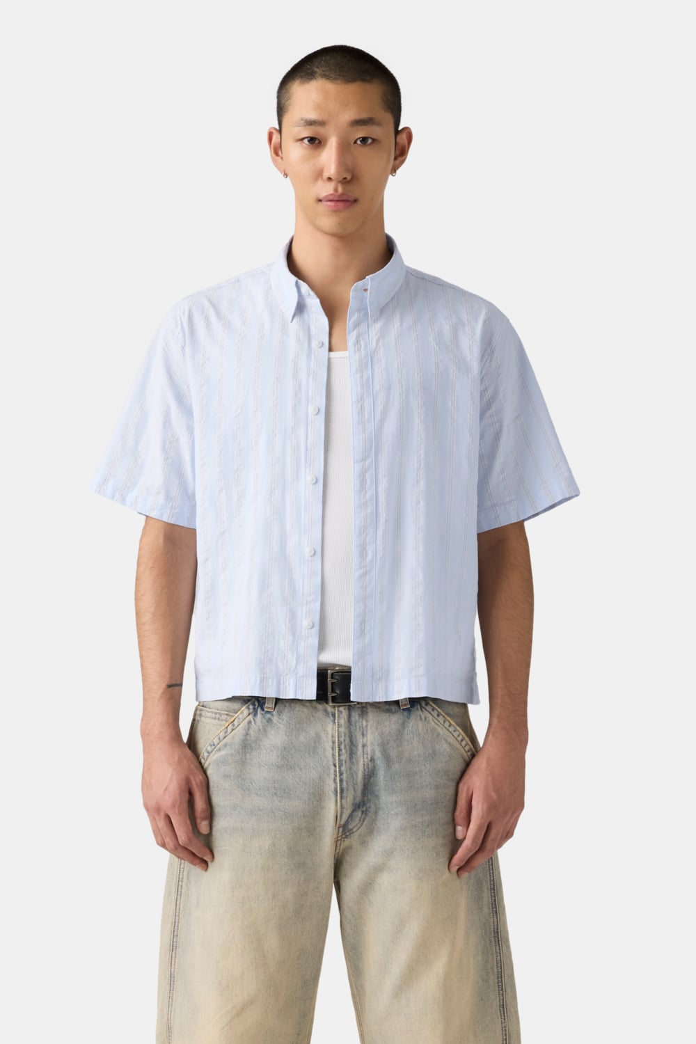 CAMISA HOMBRE SS LAMA CROP SHIRT CELESTE LEVIS 005GH-0001 - 3