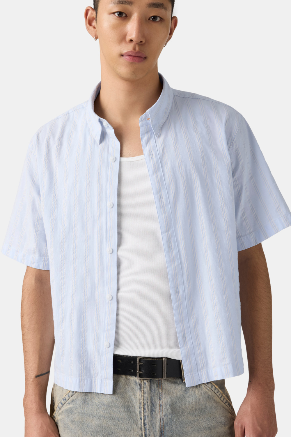 CAMISA HOMBRE SS LAMA CROP SHIRT CELESTE LEVIS 005GH-0001 - 4