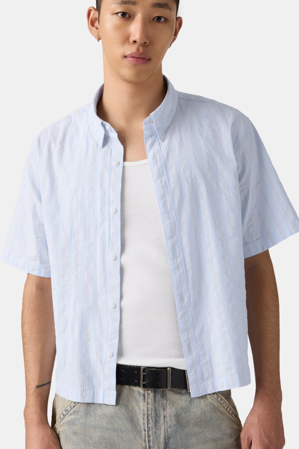 CAMISA HOMBRE SS LAMA CROP SHIRT CELESTE LEVIS 005GH-0001 - 4