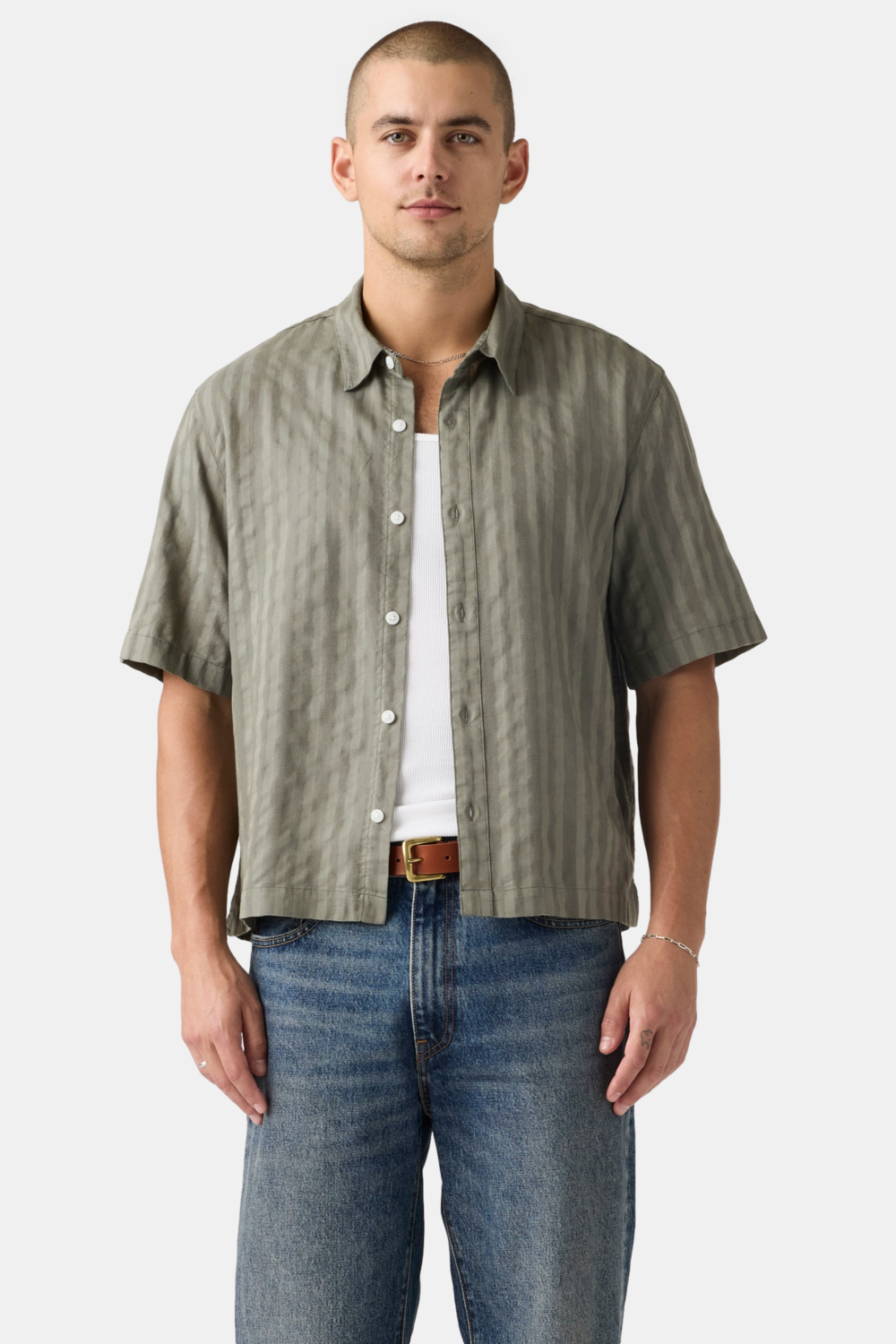 CAMISA HOMBRE SS LAMA CROP SHIRT VERDE LEVIS 005GH-0002 - 1