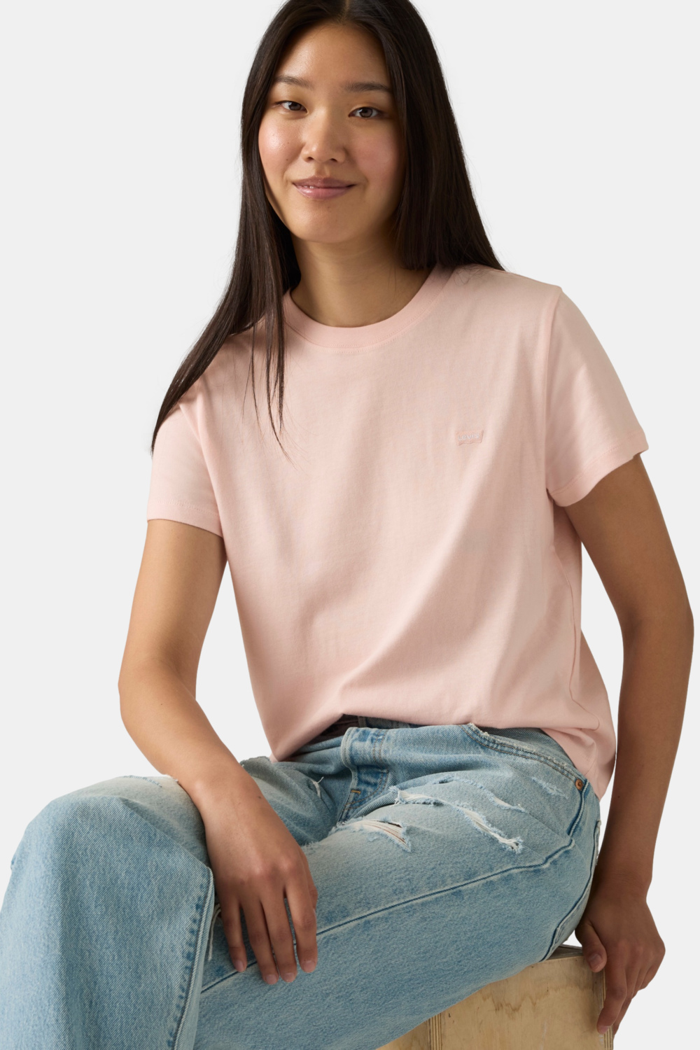 POLO MUJER FAVORITE COTTON TEE HM ROSADO LEVIS 005J2-0018 - 4