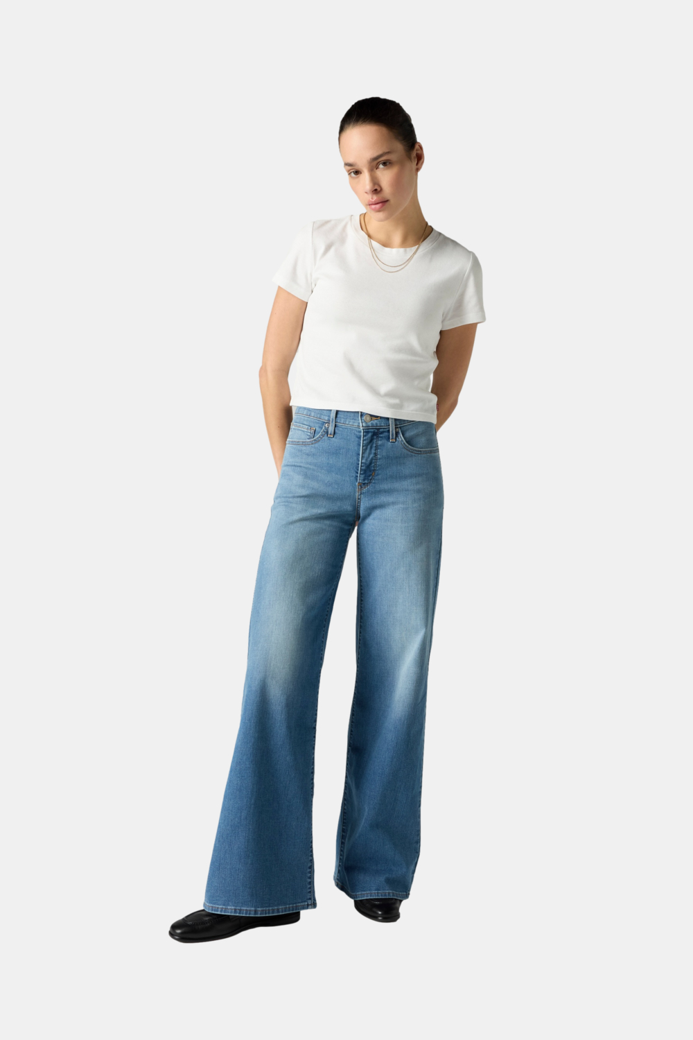 JEANS MUJER 318 SHAPING WIDE LEG AZUL LEVIS 001PZ-0015 - 4