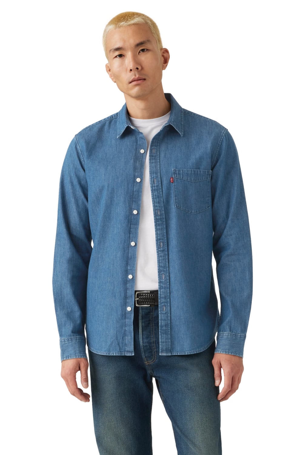 CAMISA HOMBRE CLASSIC 1 PKT STANDARD AZUL LEVIS 85748-0356 - 1