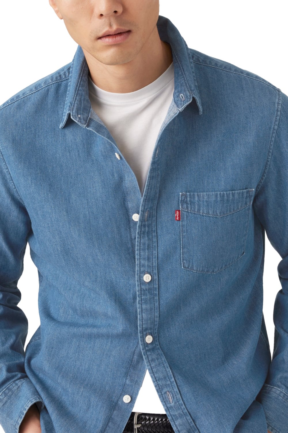 CAMISA HOMBRE CLASSIC 1 PKT STANDARD AZUL LEVIS 85748-0356 - 4