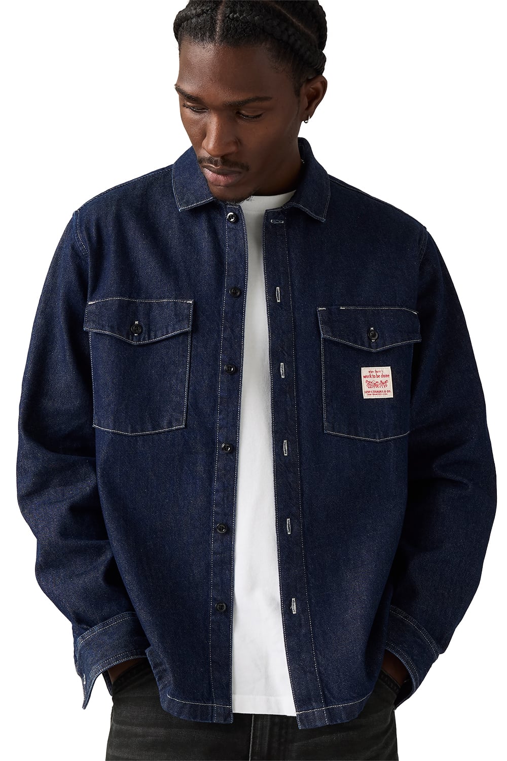 CAMISA HOMBRE LS WORKER - WW AZUL LEVIS 003O2-0000 - 3