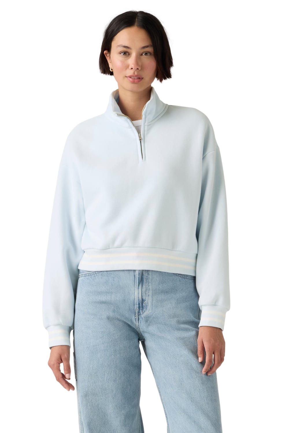 POLERÓN MUJER EVERYDAY QUARTER ZIP CELESTE LEVIS 005IJ-0003 - 1