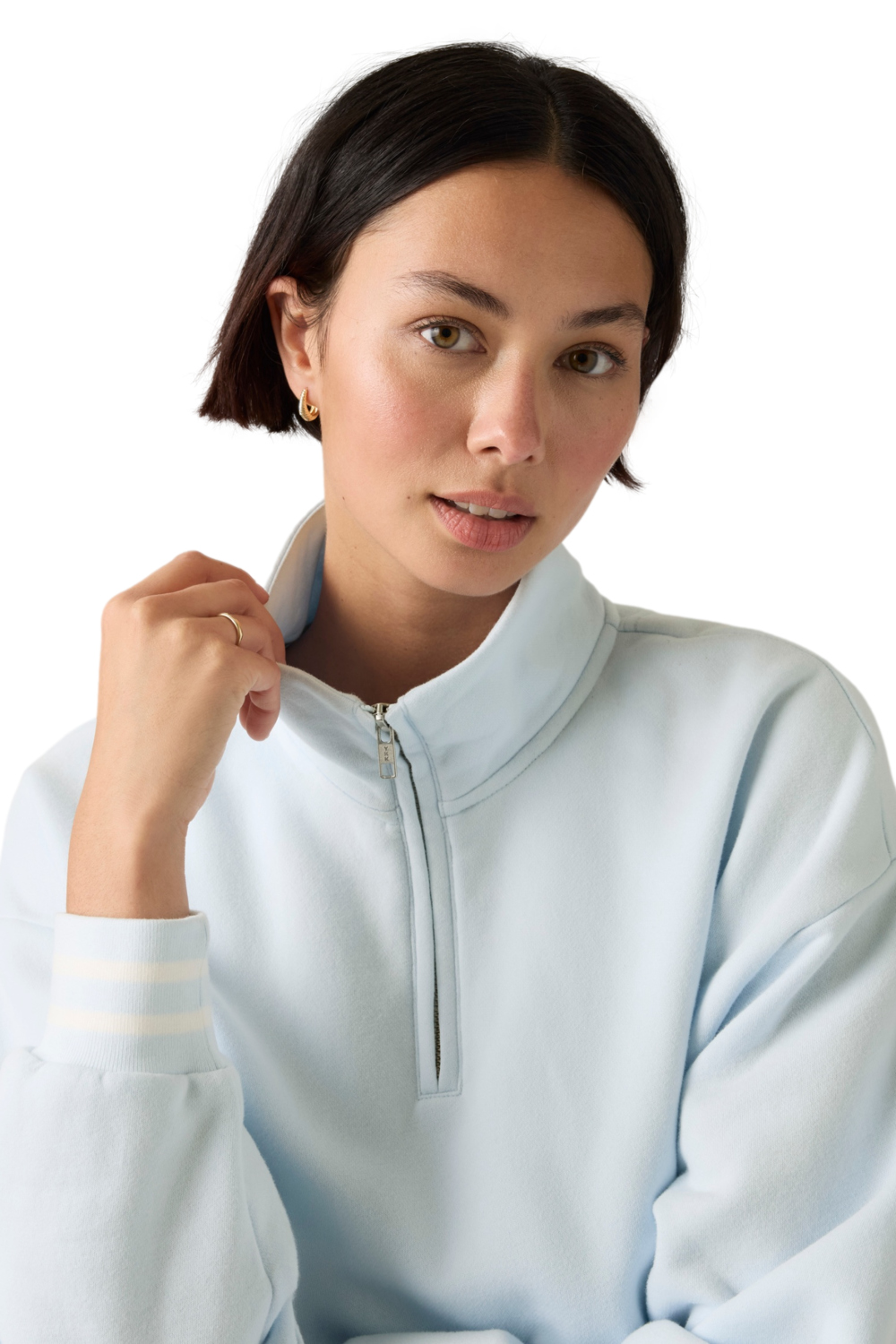 POLERÓN MUJER EVERYDAY QUARTER ZIP CELESTE LEVIS 005IJ-0003 - 4