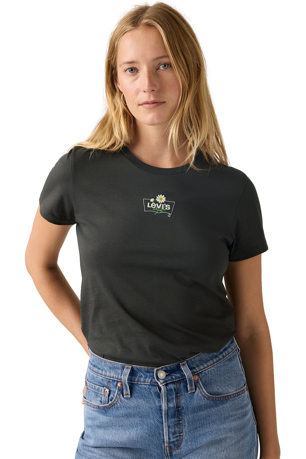 POLO MUJER THE PERFECT TEE NEGRO LEVIS 17369-3350 - 3