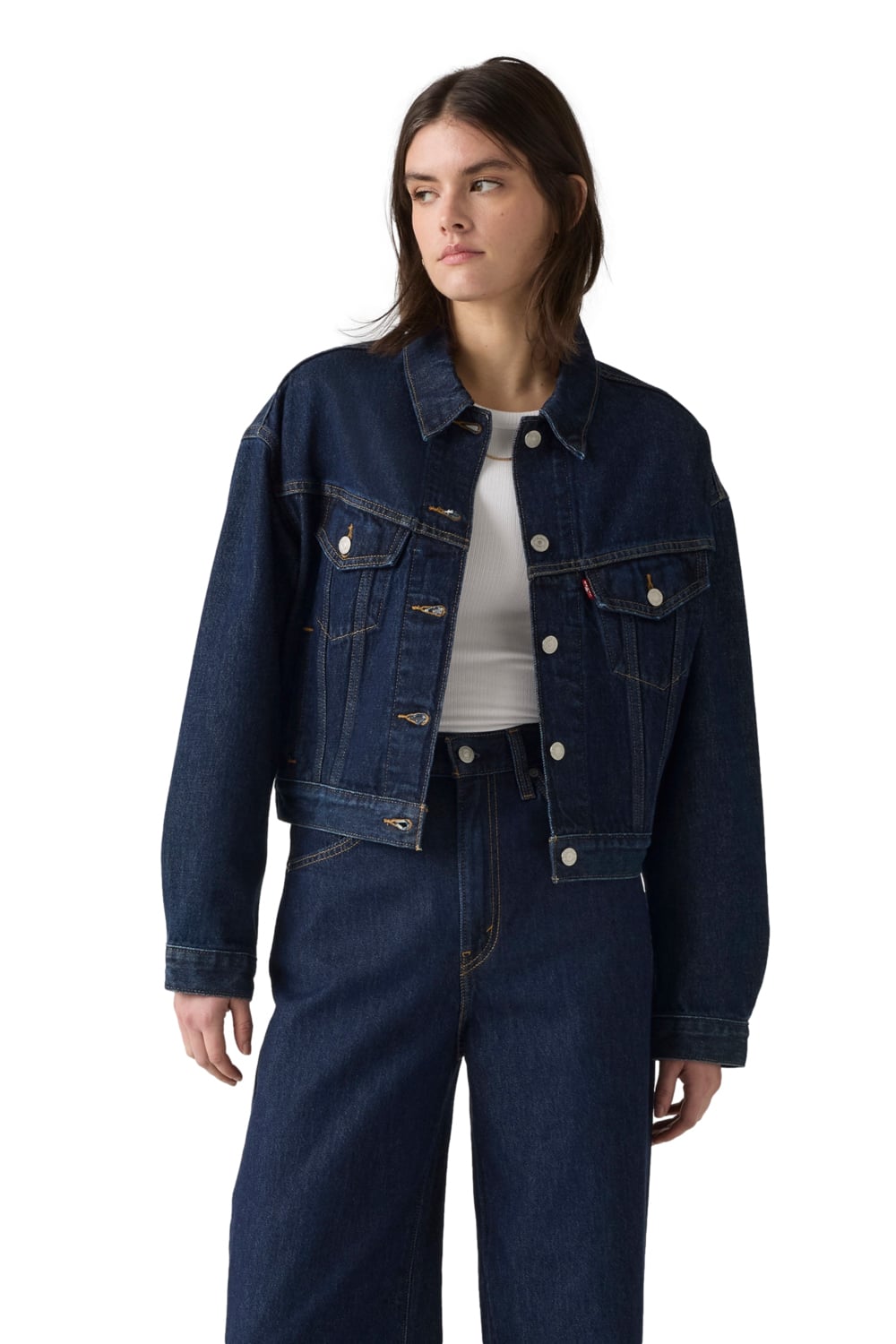 CASACA MUJER SHRUNKEN 90S TRUCKER AZUL LEVIS A9155-0016 - 1