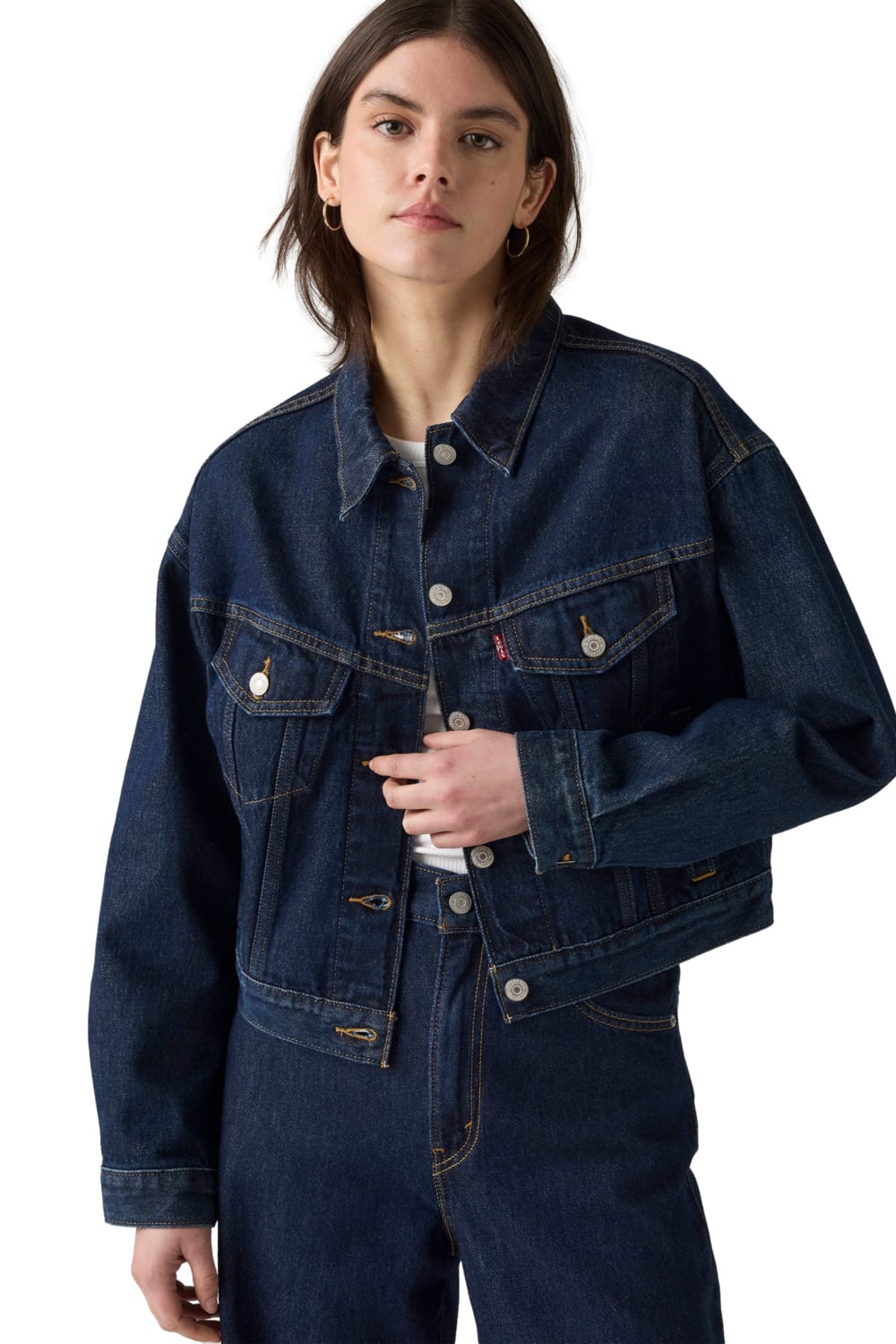 CASACA MUJER SHRUNKEN 90S TRUCKER AZUL LEVIS A9155-0016 - 3