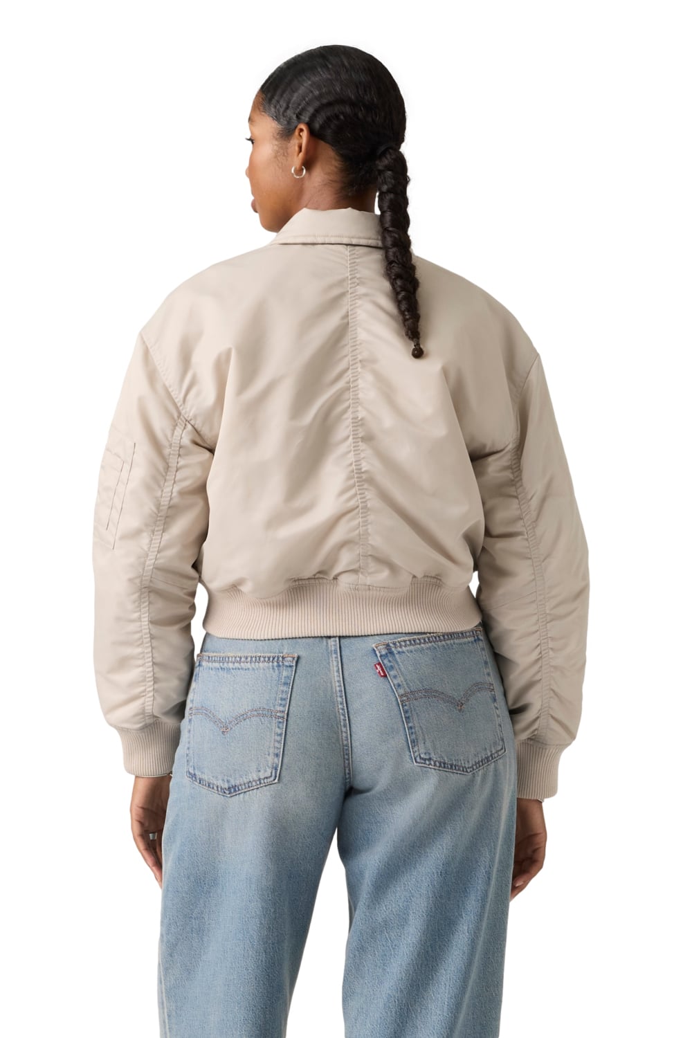CASACA MUJER BOWIE CROP BOMBER GRIS LEVIS 005AQ-0002 - 2
