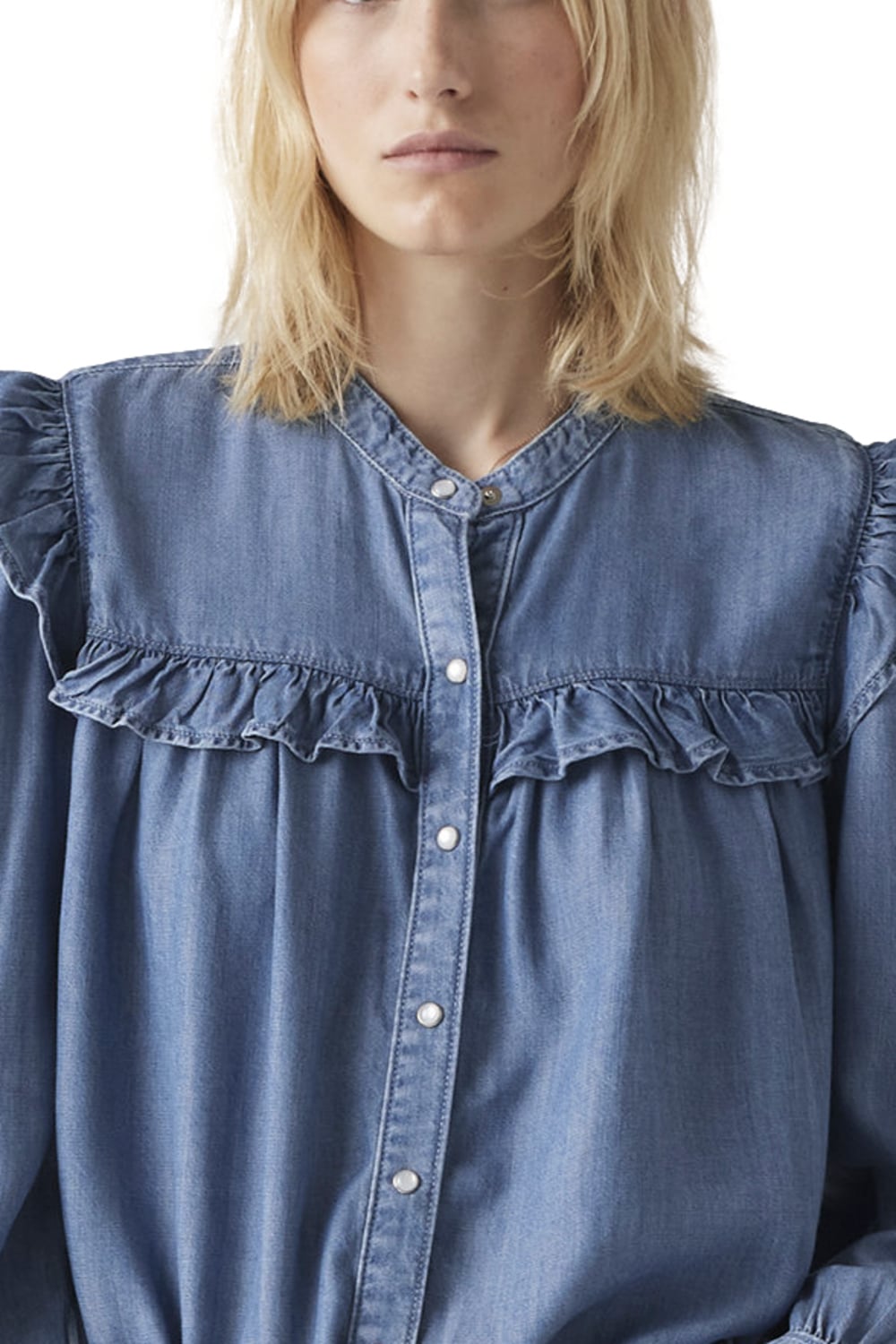BLUSA MUJER GIANNA LS BLOUSE AZUL LEVIS A8688-0021 - 3