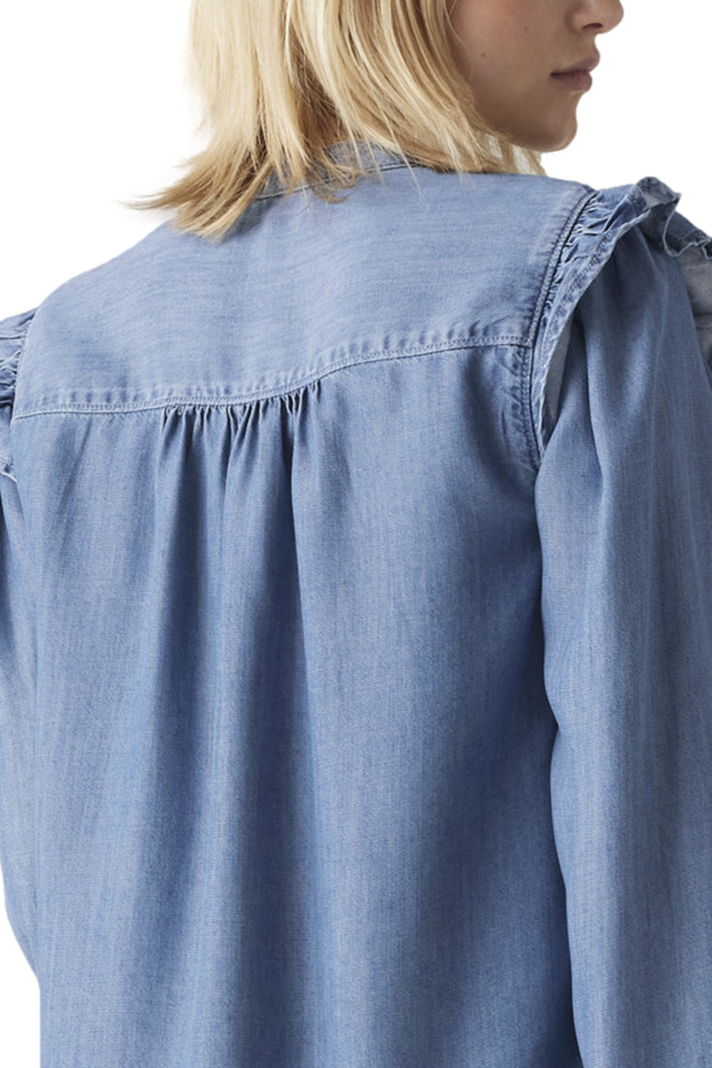BLUSA MUJER GIANNA LS BLOUSE AZUL LEVIS A8688-0021 - 4