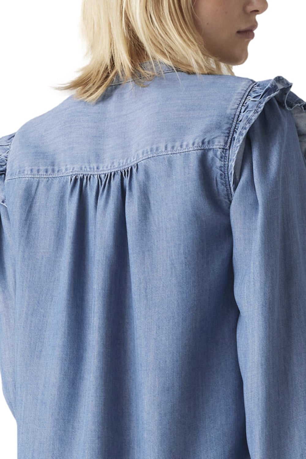 BLUSA MUJER GIANNA LS BLOUSE AZUL LEVIS A8688-0021 - 4