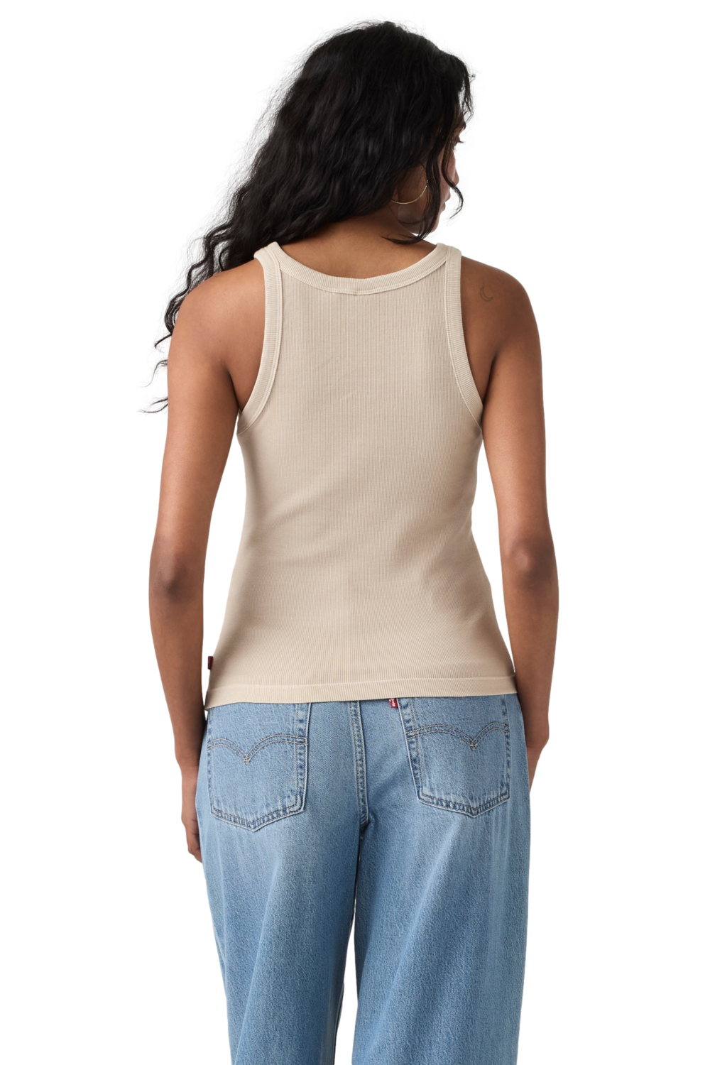 POLO MUJER ESSENTIAL RACER TANK GRIS LEVIS A3381-0039 - 2