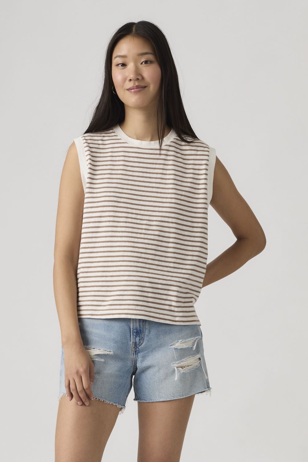POLO MUJER BOXY TANK BEIGE LEVIS A8794-0021 - 1