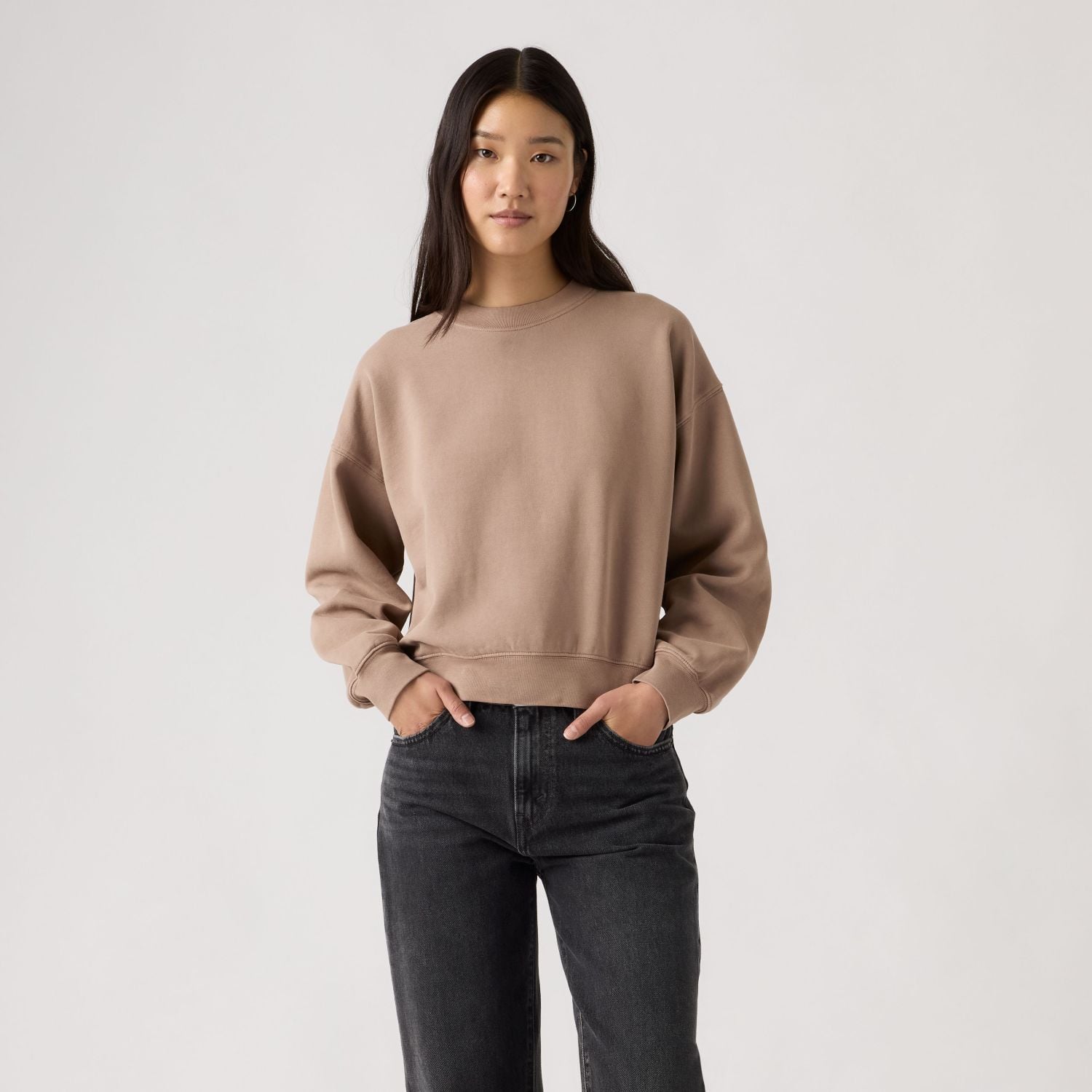 POLERÓN MUJER VINTAGE BOXY SWEATSHIRT CAFÉ LEVIS 005I9-0001 - 1