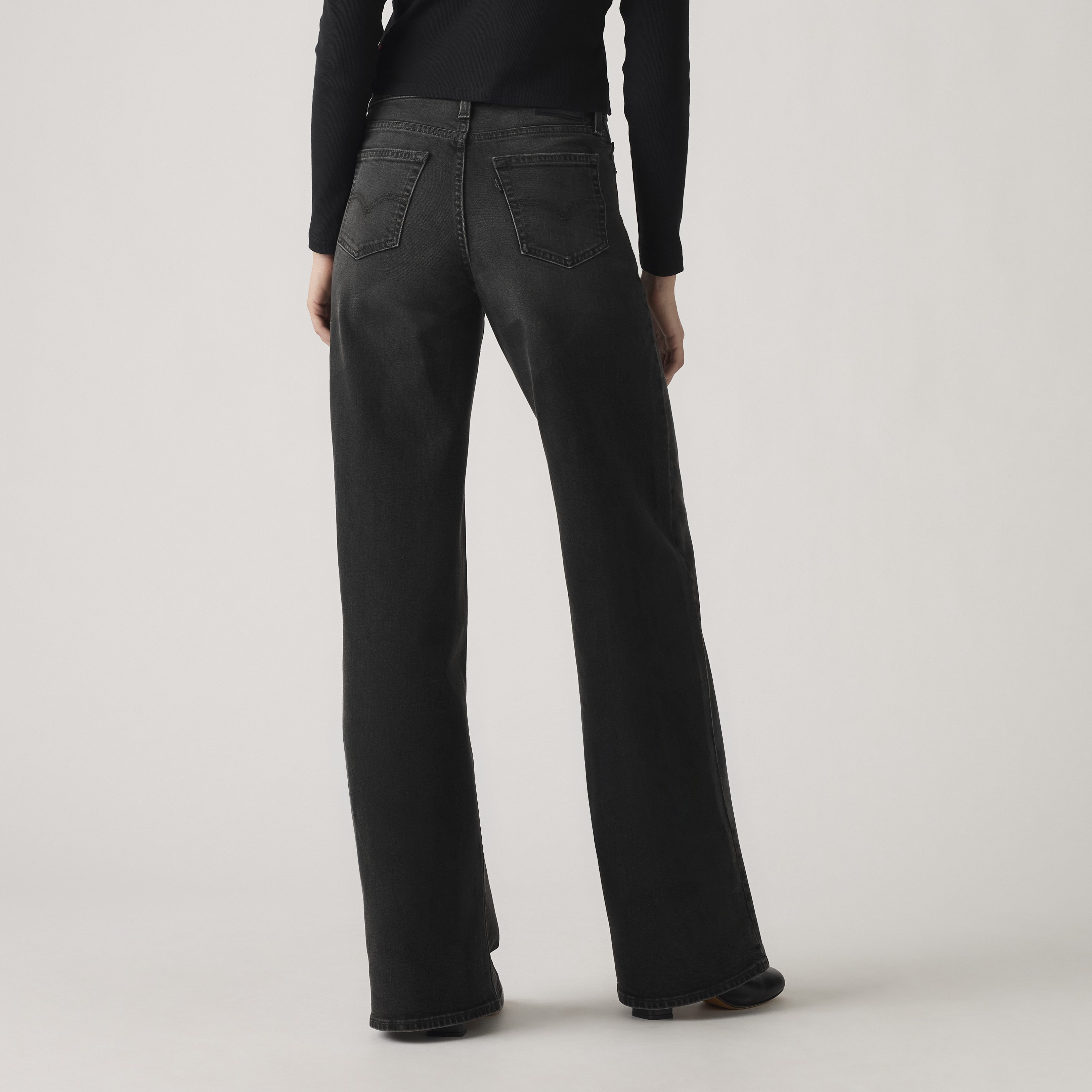 JEANS MUJER 728 HIGH RISE WIDE LEG NEGRO LEVIS 0039B-0000 - 3