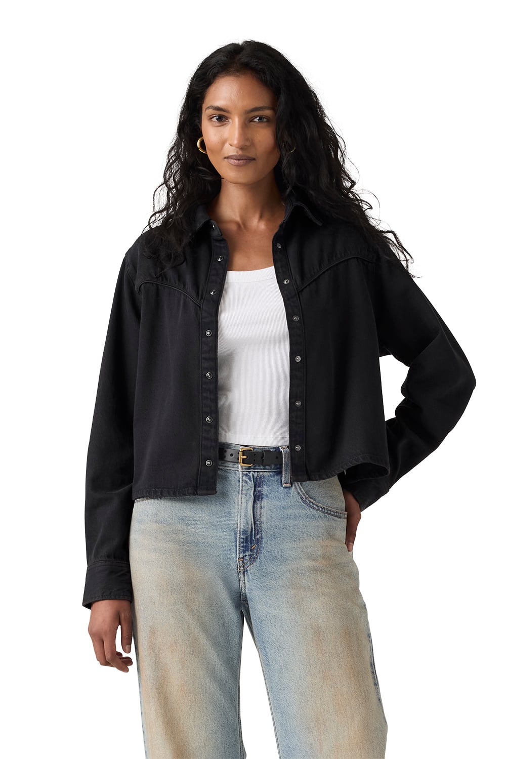 BLUSA MUJER LOGAN TENCEL SHACKET NEGRO LEVIS 005DW-0004 - 1
