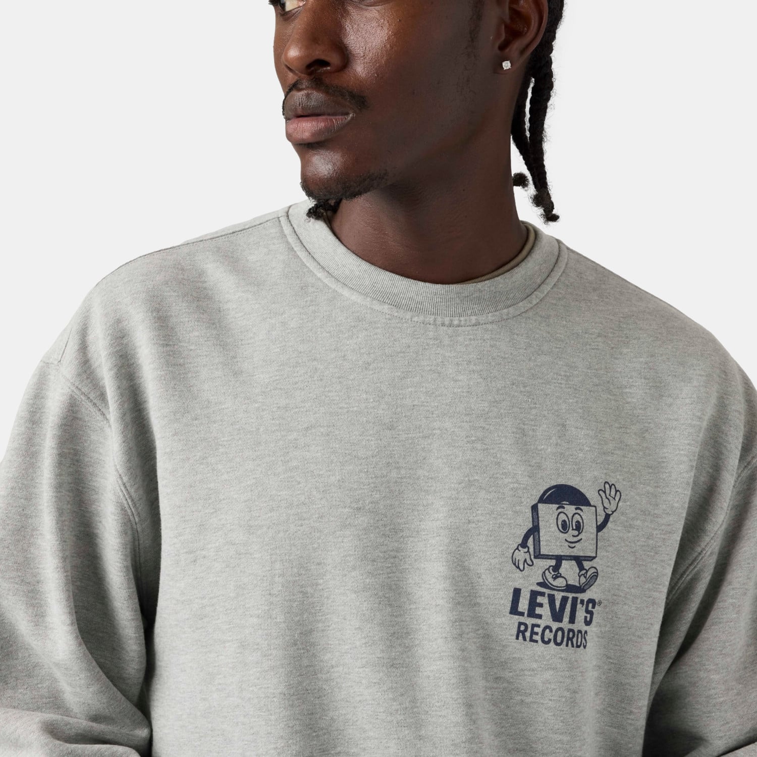 POLERÓN HOMBRE RELAXD GRAPHIC CREW GRIS LEVIS 38712-0523 - 3