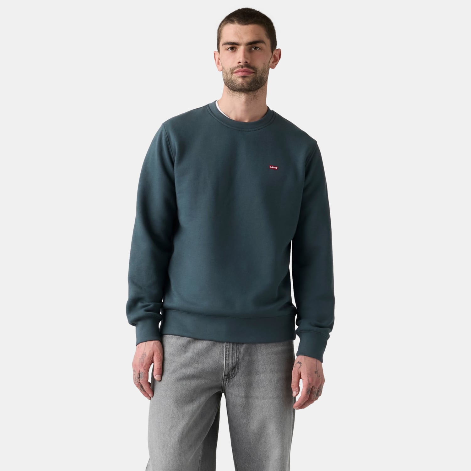 POLERÓN HOMBRE CORE CREW SWEATSHIRT GRIS LEVIS 34257-0081 - 1
