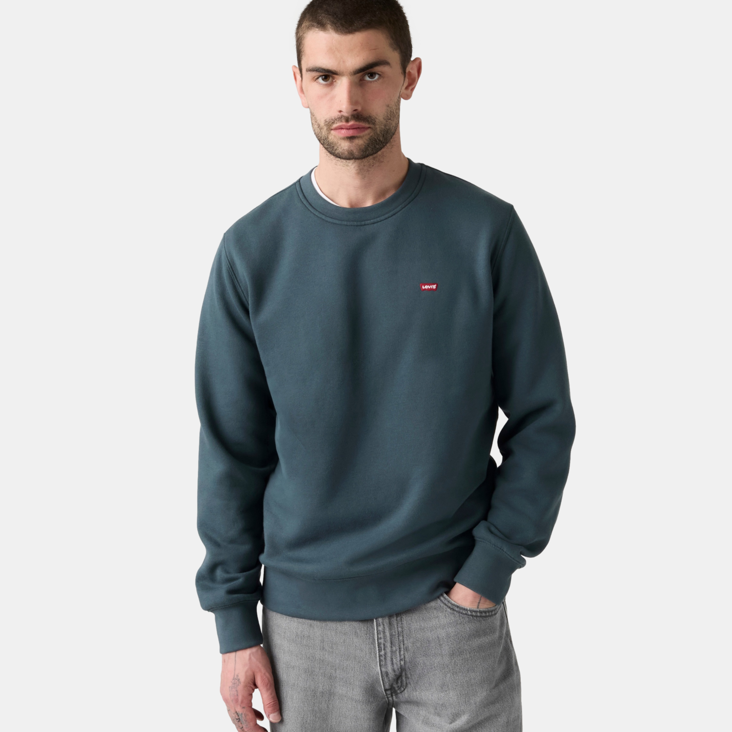 POLERÓN HOMBRE CORE CREW SWEATSHIRT GRIS LEVIS 34257-0081 - 3