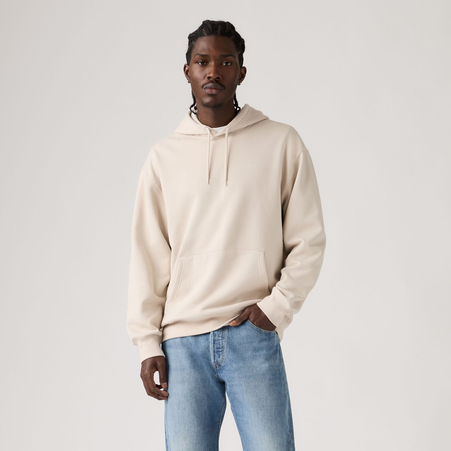 POLERÓN HOMBRE SWEATS HOODIE BEIGE LEVIS A2635-0094 - 1