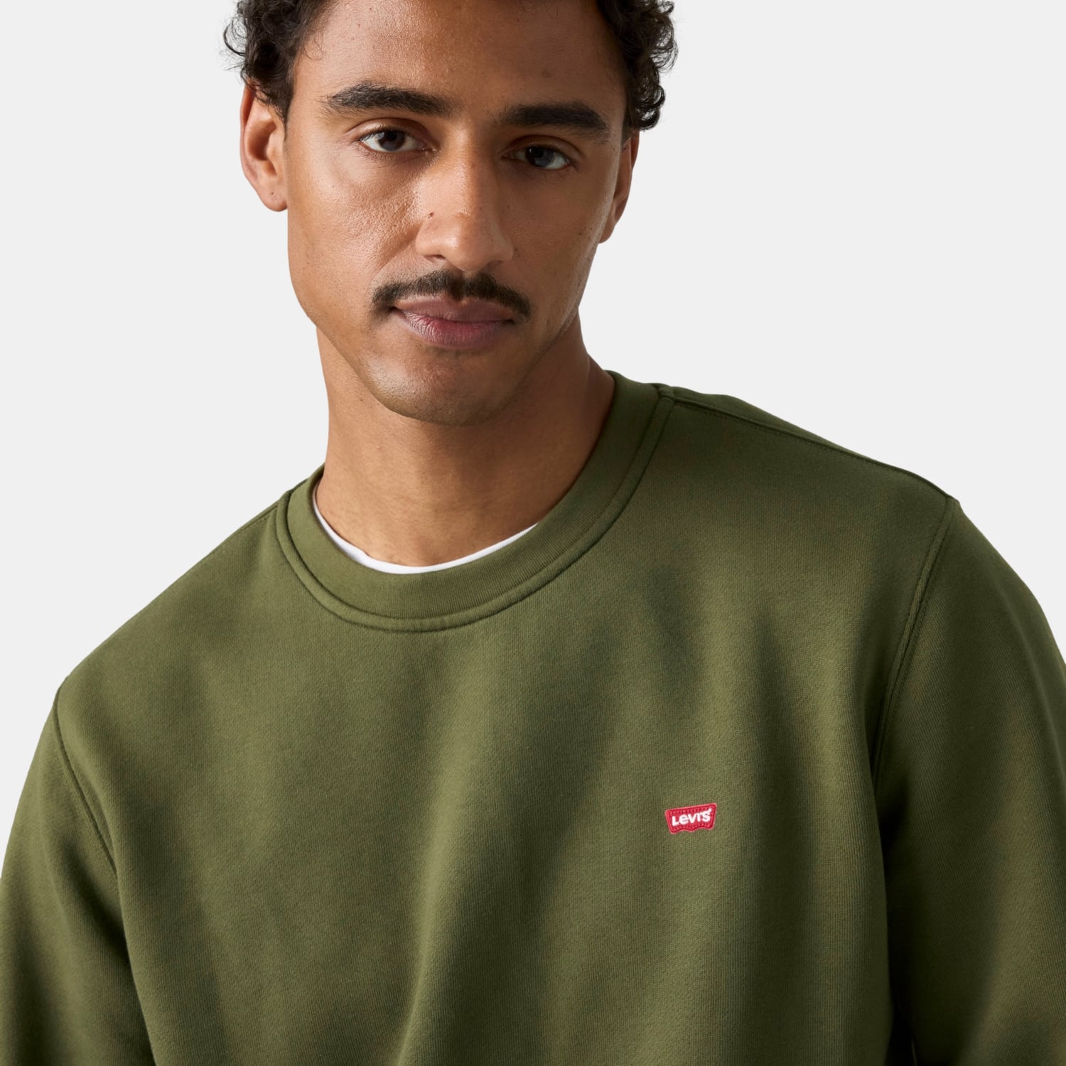 POLERÓN HOMBRE CORE CREW SWEATSHIRT VERDE LEVIS 34257-0083 - 4
