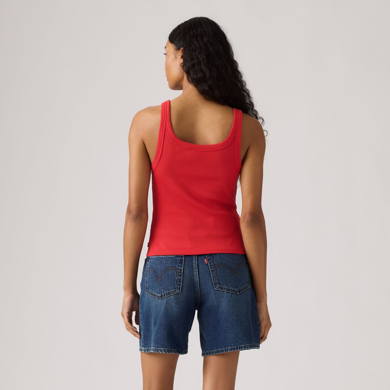 POLO MUJER ESSENTIAL RIBBED TANK ROJO LEVIS 005IN-0007 - 2