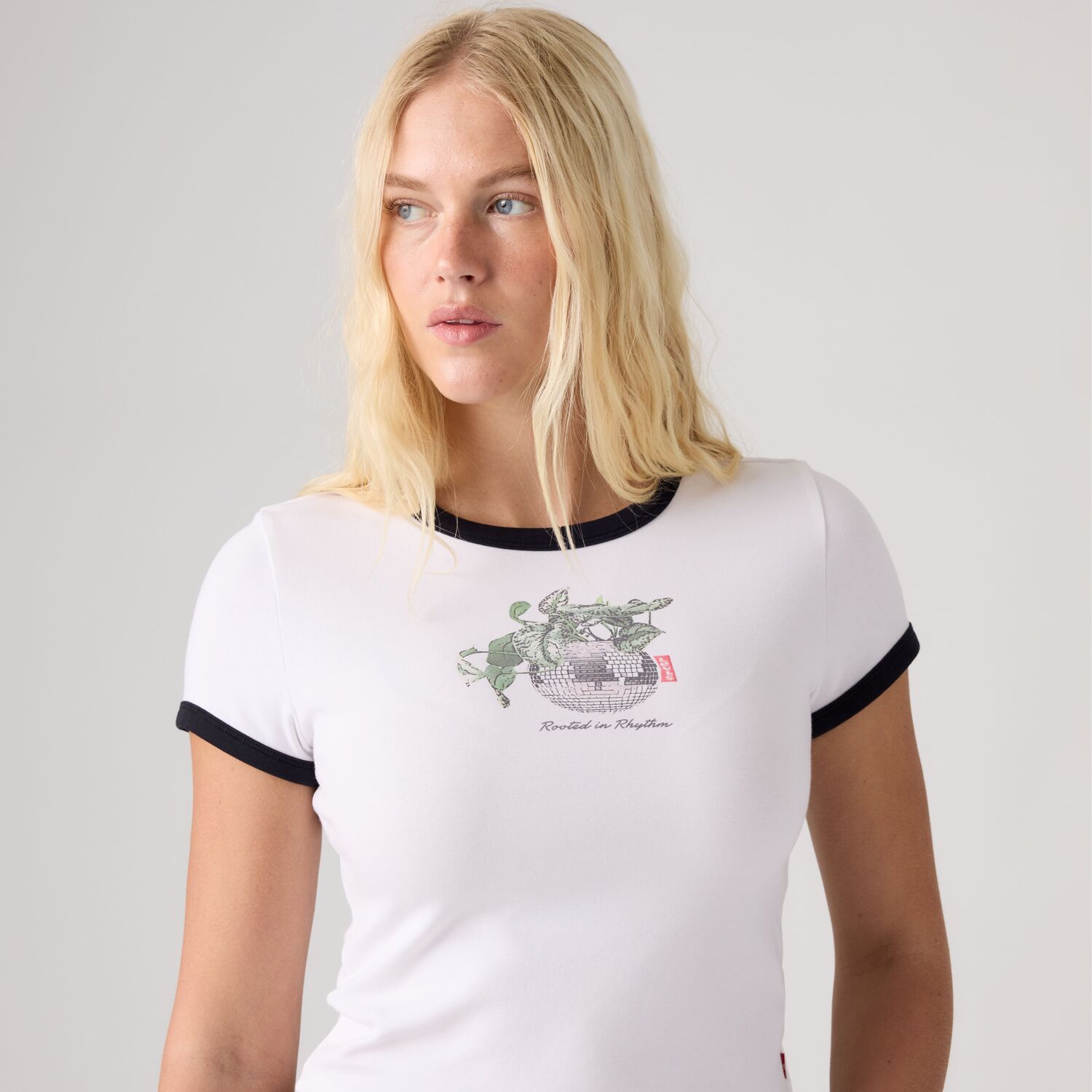POLO MUJER ESSENTIAL BABY RINGER TEE BLANCO LEVIS 008A1-0001 - 4
