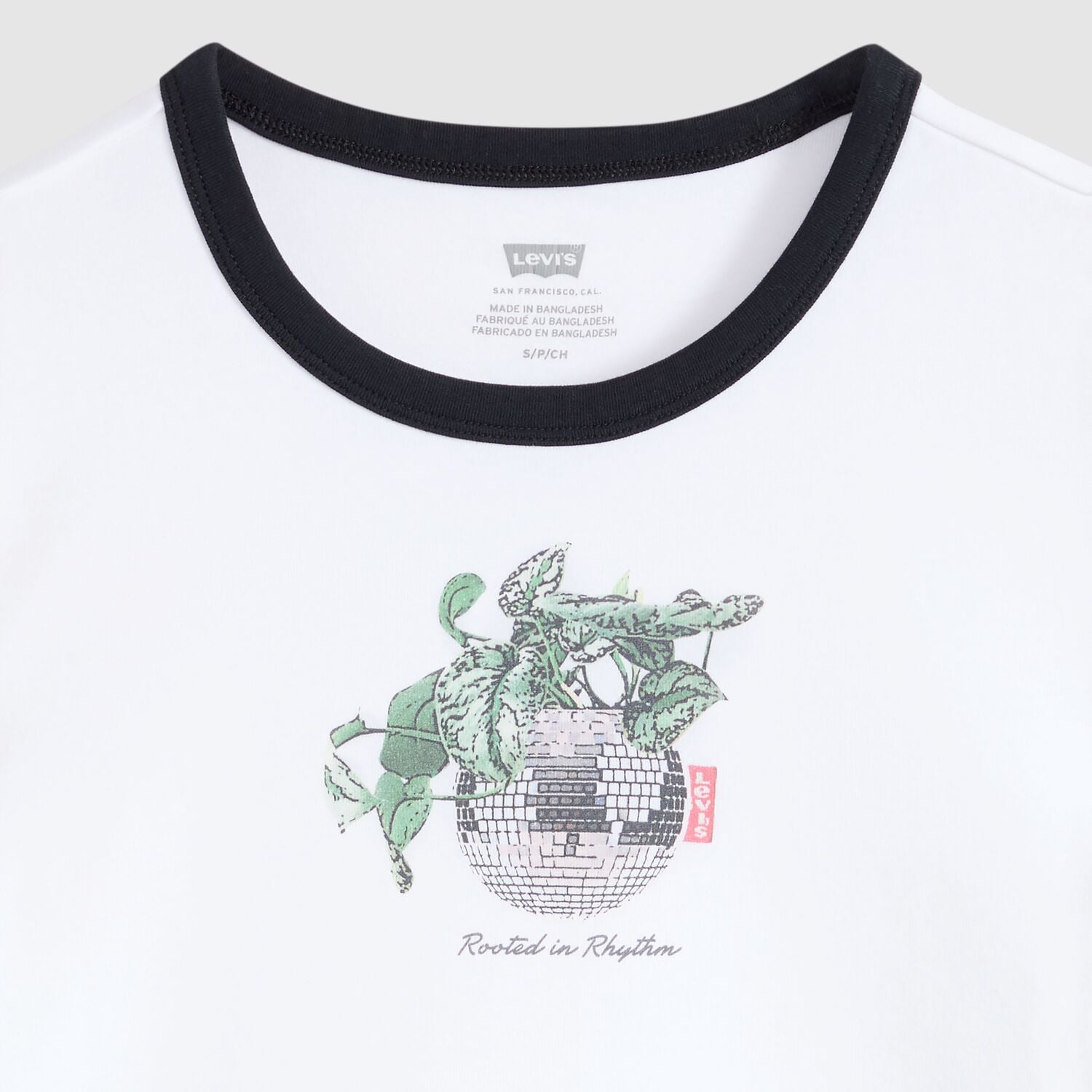 POLO MUJER ESSENTIAL BABY RINGER TEE BLANCO LEVIS 008A1-0001 - 5