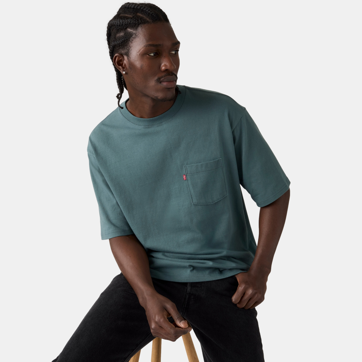 POLO HOMBRE HALF PKT TEE GRIS LEVIS 005OB-0010 - 4