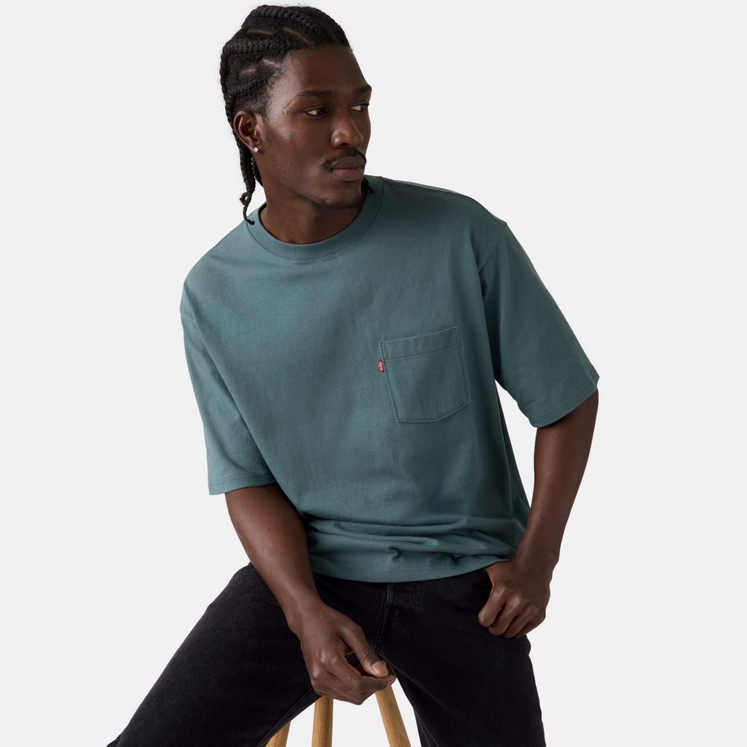 POLO HOMBRE HALF PKT TEE GRIS LEVIS 005OB-0010 - 4