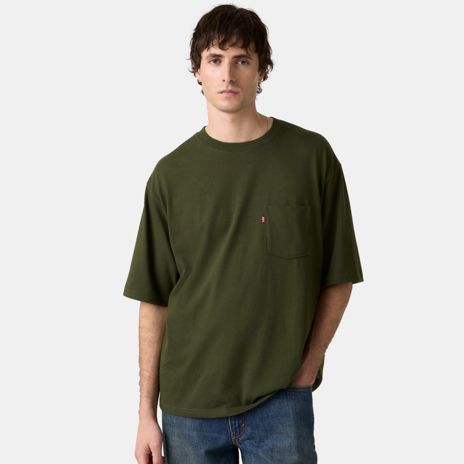 POLO HOMBRE HALF PKT TEE VERDE LEVIS 005OB-0011 - 1