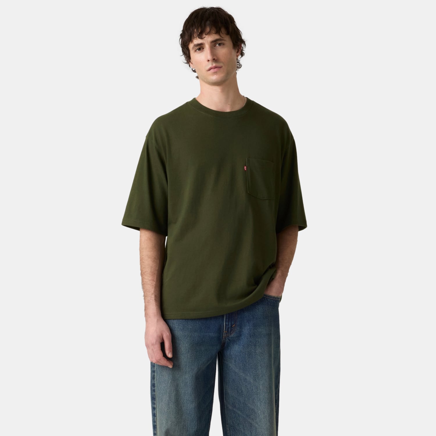 POLO HOMBRE HALF PKT TEE VERDE LEVIS 005OB-0011 - 3