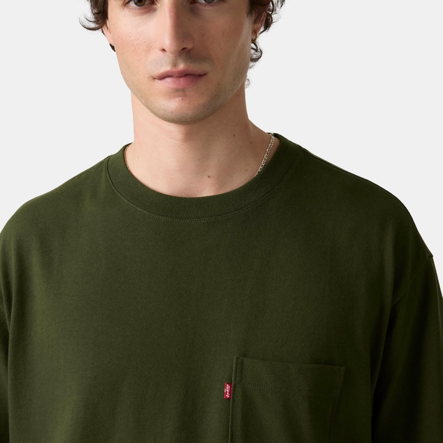 POLO HOMBRE HALF PKT TEE VERDE LEVIS 005OB-0011 - 4