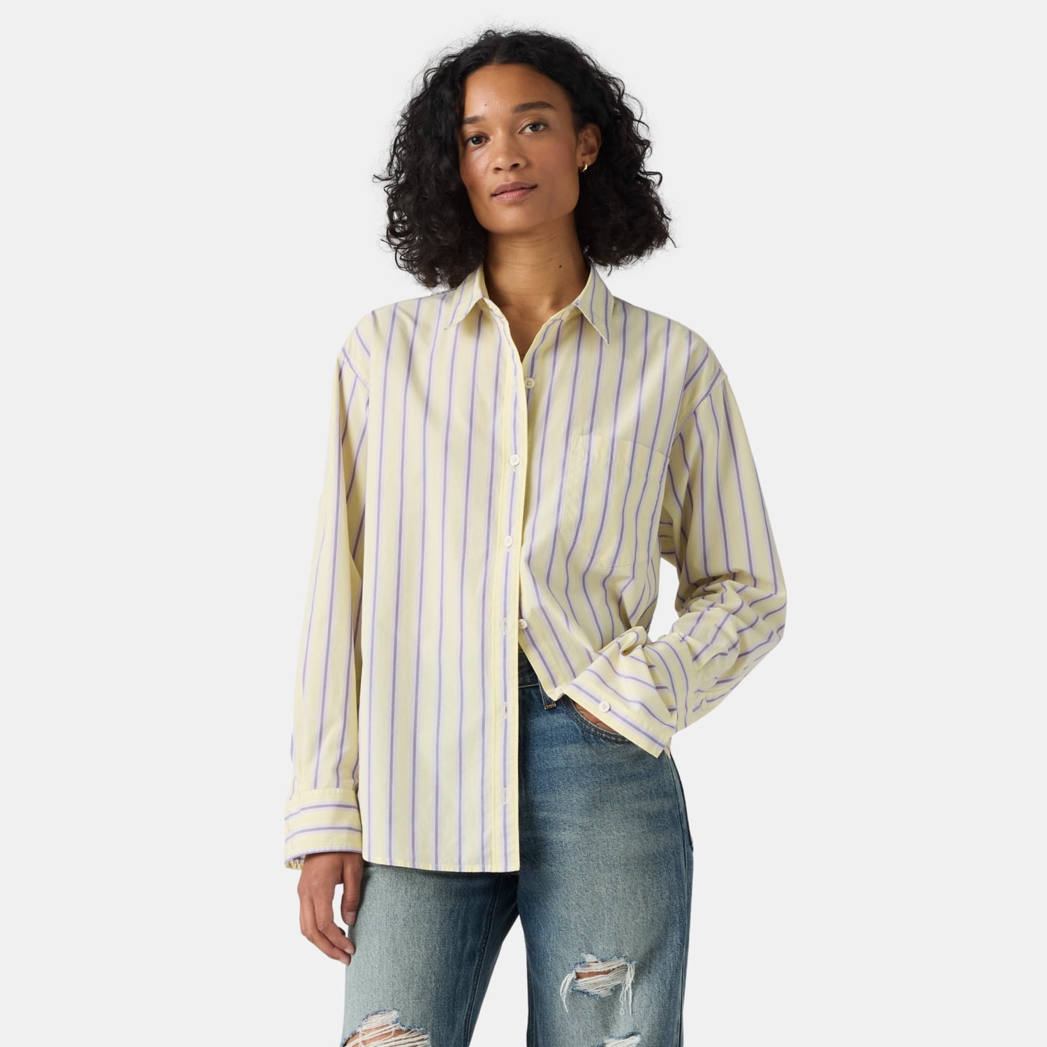 BLUSA MUJER HARLIE BOYFRIEND SHIRT BEIGE LEVIS 001HM-0027 - 1