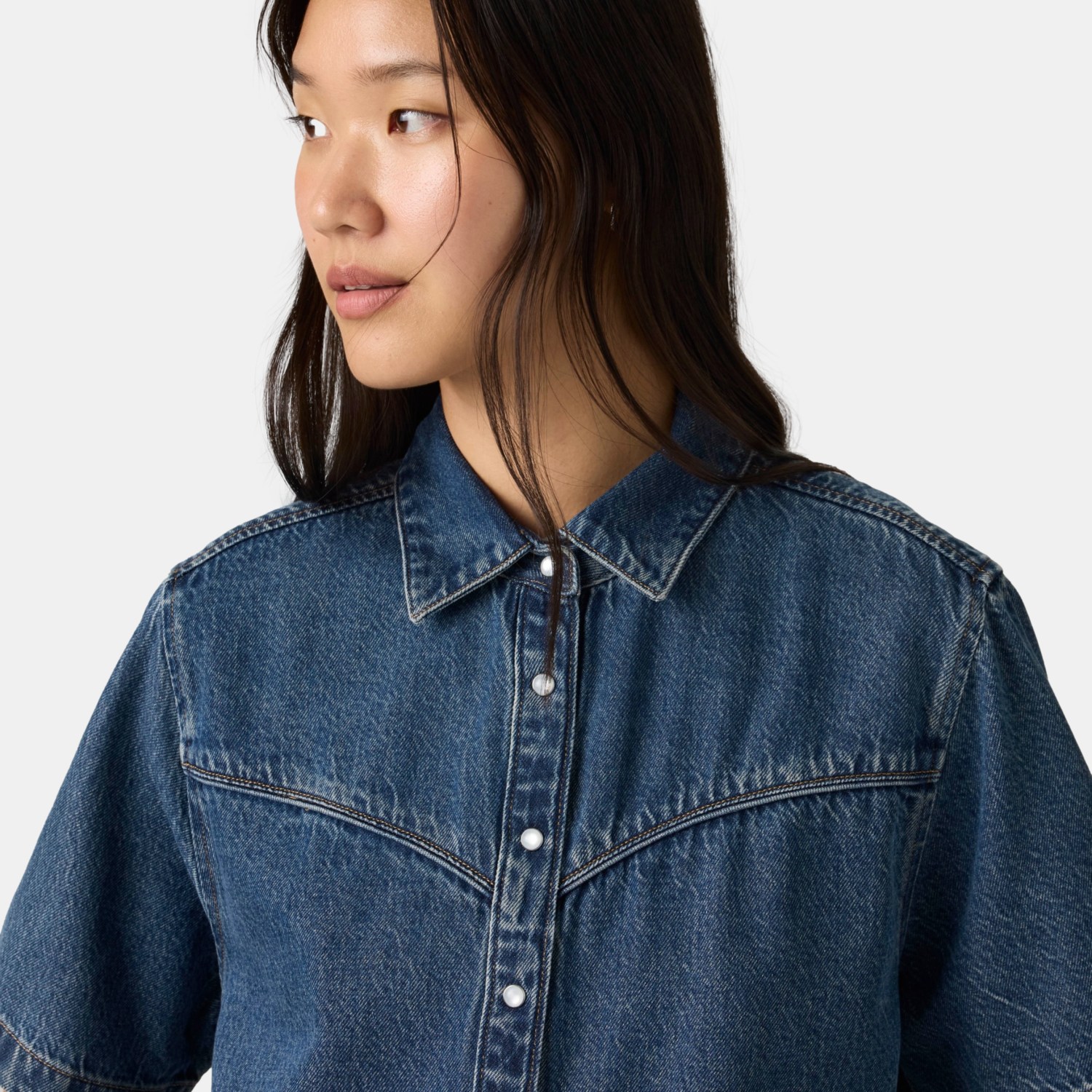 BLUSA MUJER LOGAN DENIM SHIRT AZUL LEVIS 005CR-0003 - 4