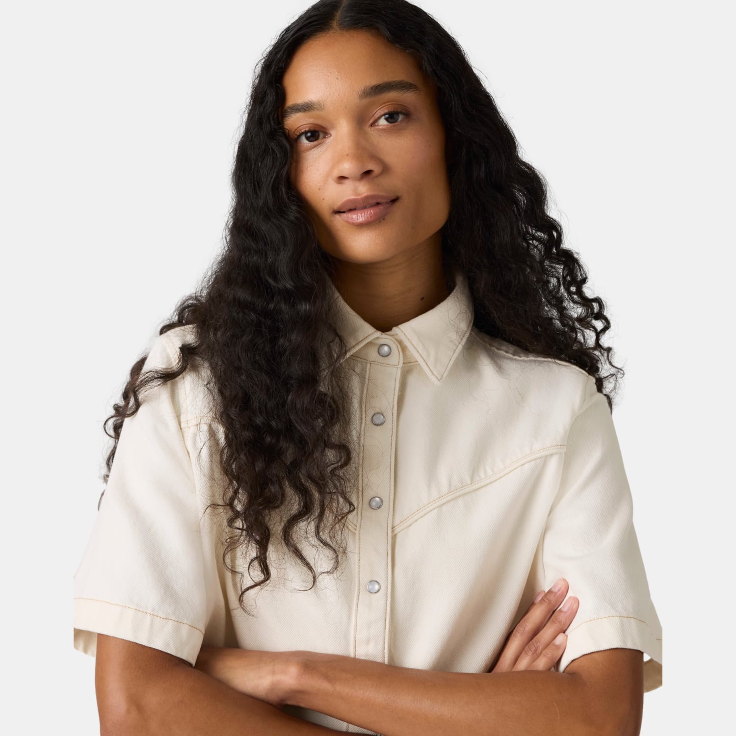 BLUSA MUJER LOGAN DENIM SHIRT BEIGE LEVIS 005CR-0001 - 4