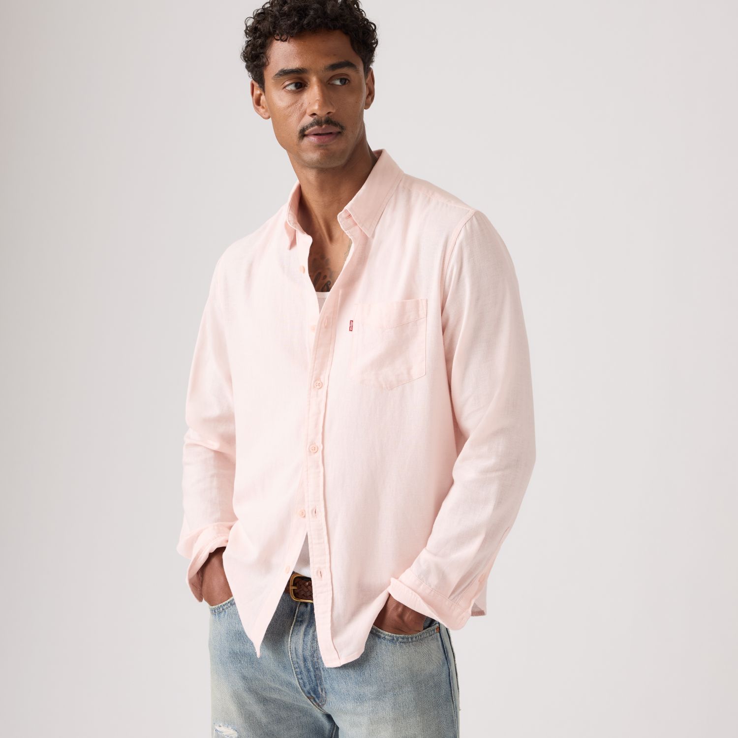 CAMISA HOMBRE SUNSET STANDARD ROSADO LEVIS 85746-0198 - 3