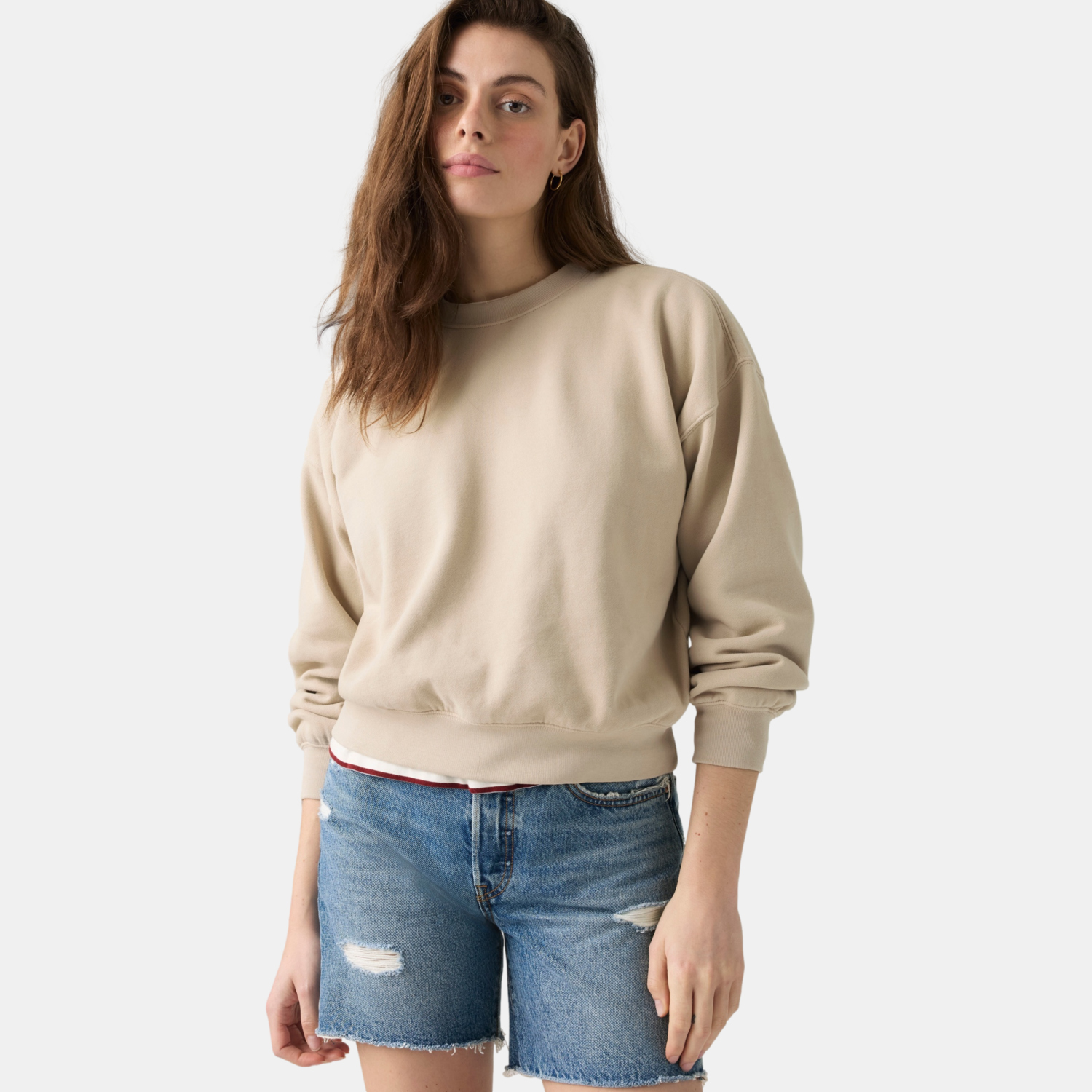 POLERÓN MUJER VINTAGE BOXY SWEATSHIRT GRIS LEVIS 005I9-0015 - 3