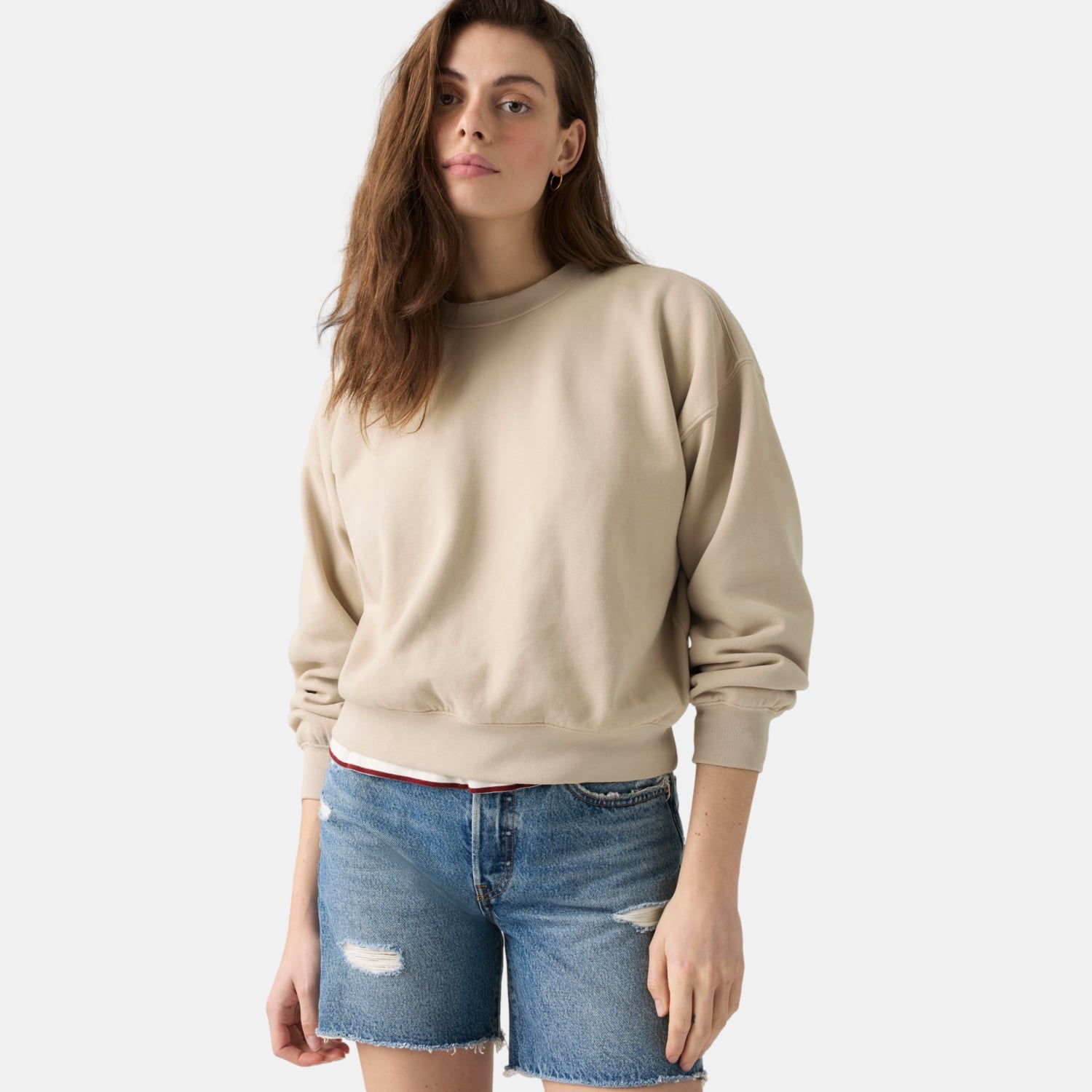 POLERÓN MUJER VINTAGE BOXY SWEATSHIRT GRIS LEVIS 005I9-0015 - 3