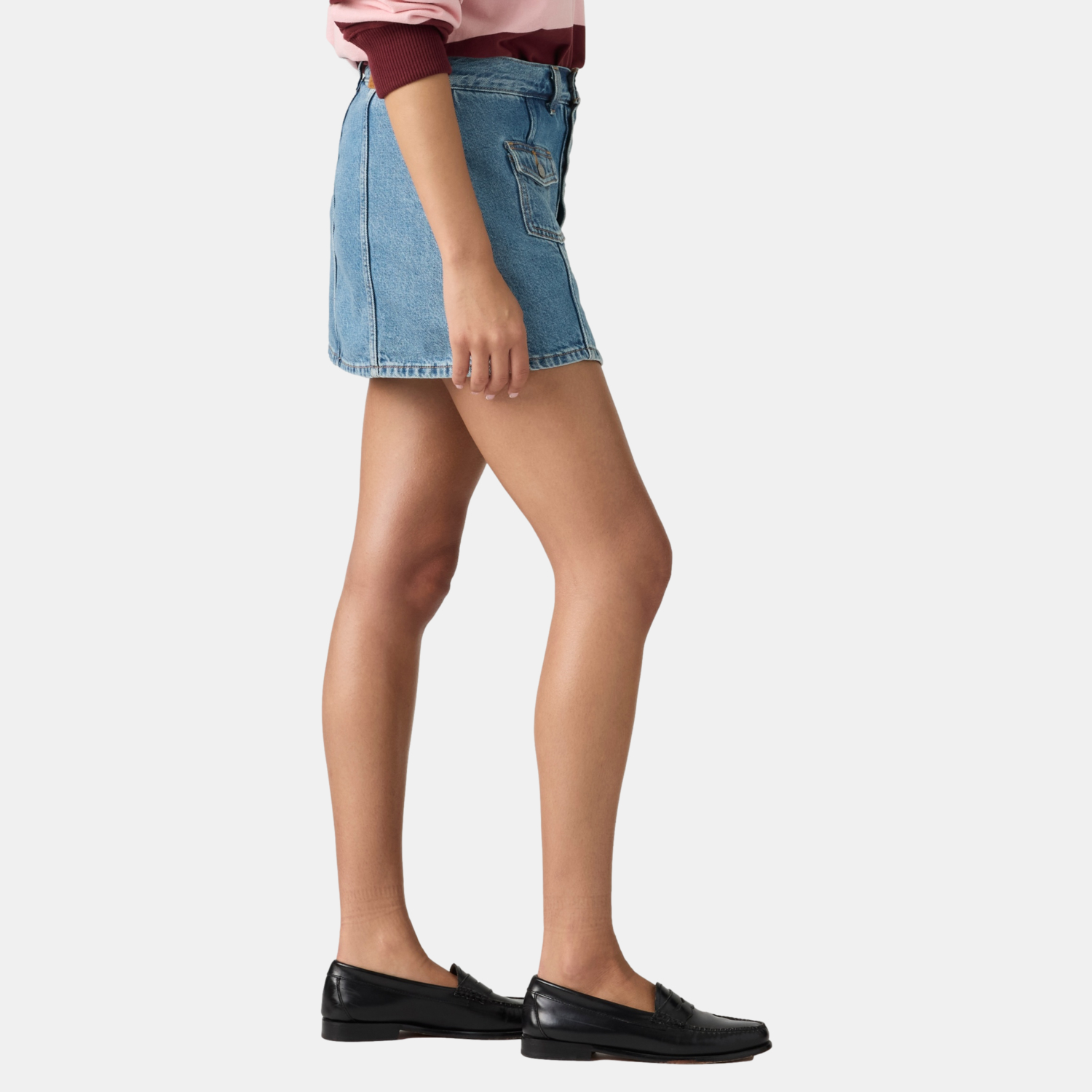 FALDA MUJER BUTTON FRONT SKORT AZUL LEVIS 005NA-0000 - 3