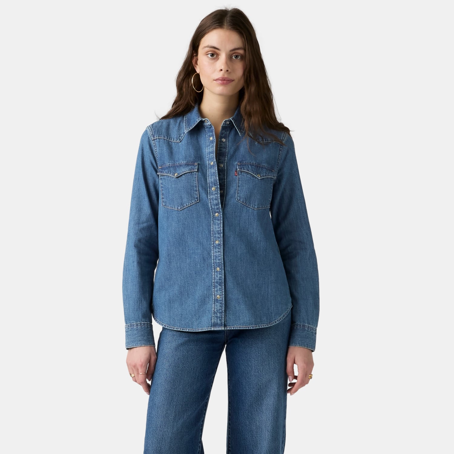 BLUSA MUJER HERITAGE WESTERN DENIM AZUL LEVIS 007WT-0000 - 1