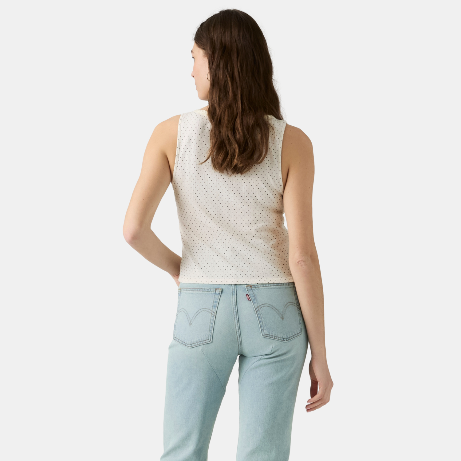POLO MUJER DRY GOODS POINTELLE TANK BEIGE LEVIS 0086L-0000 - 2