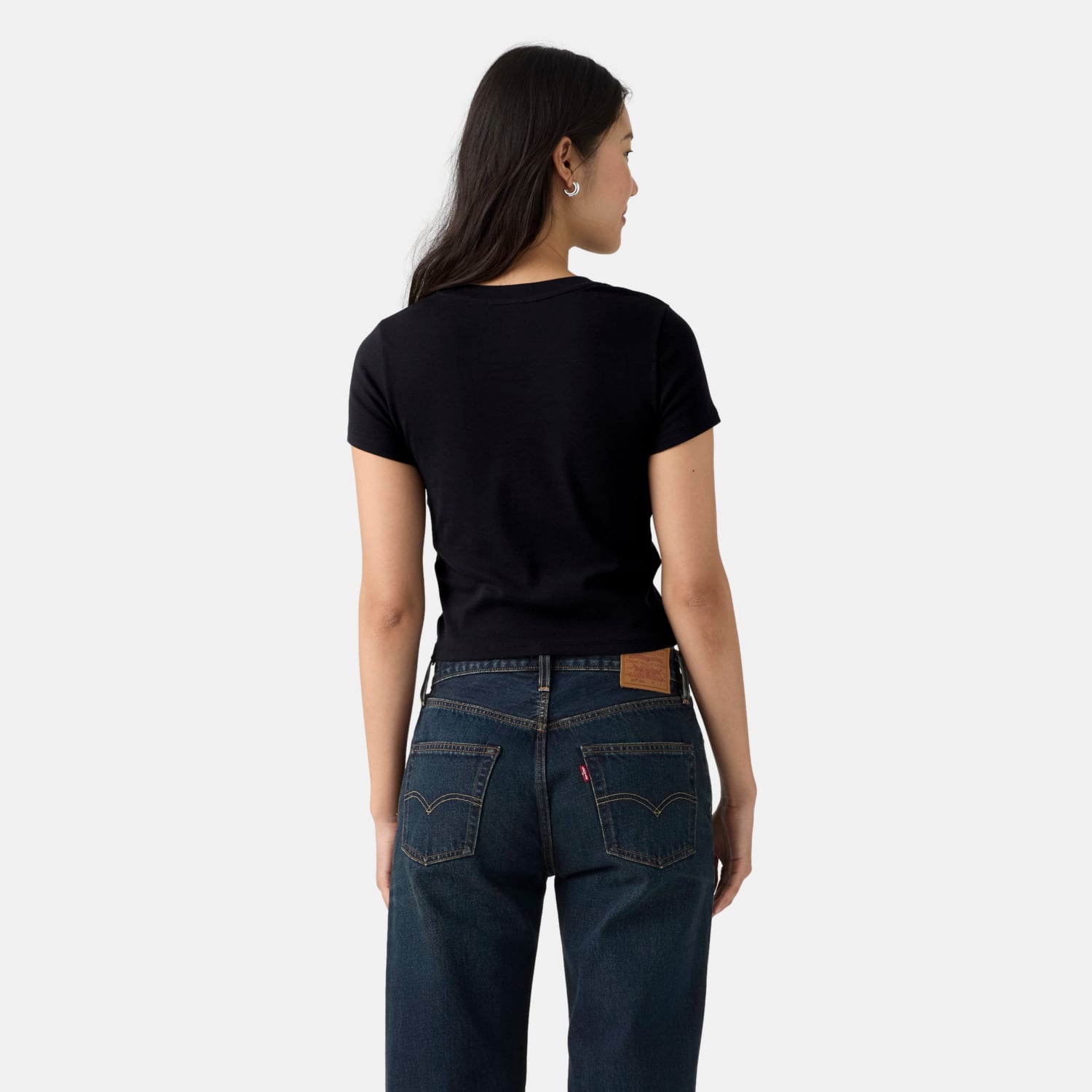 POLO MUJER ESSENTIAL BABY TEE NEGRO LEVIS 0085R-0001 - 2