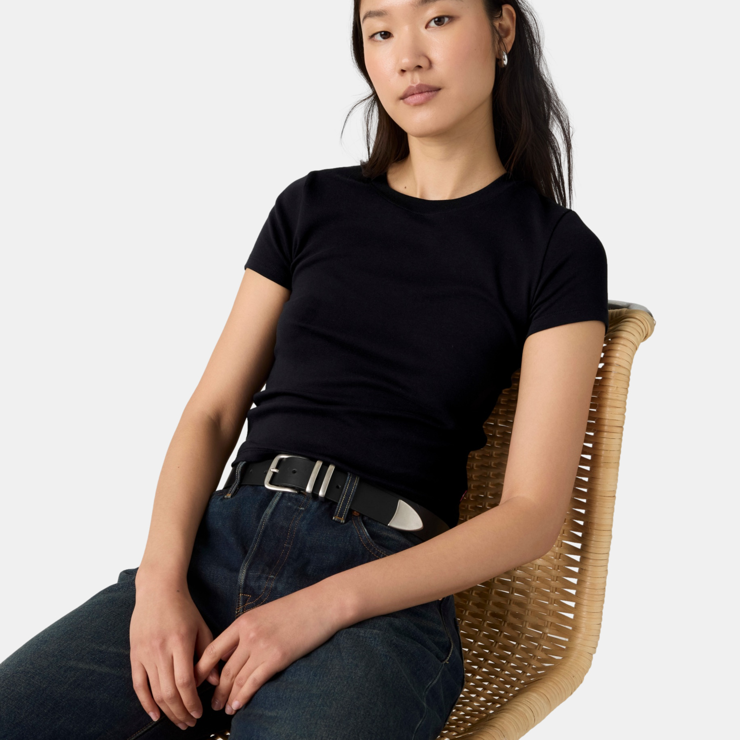 POLO MUJER ESSENTIAL BABY TEE NEGRO LEVIS 0085R-0001 - 3